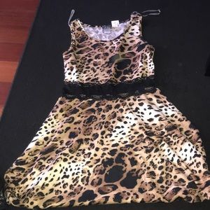 Leopard Skater Dress